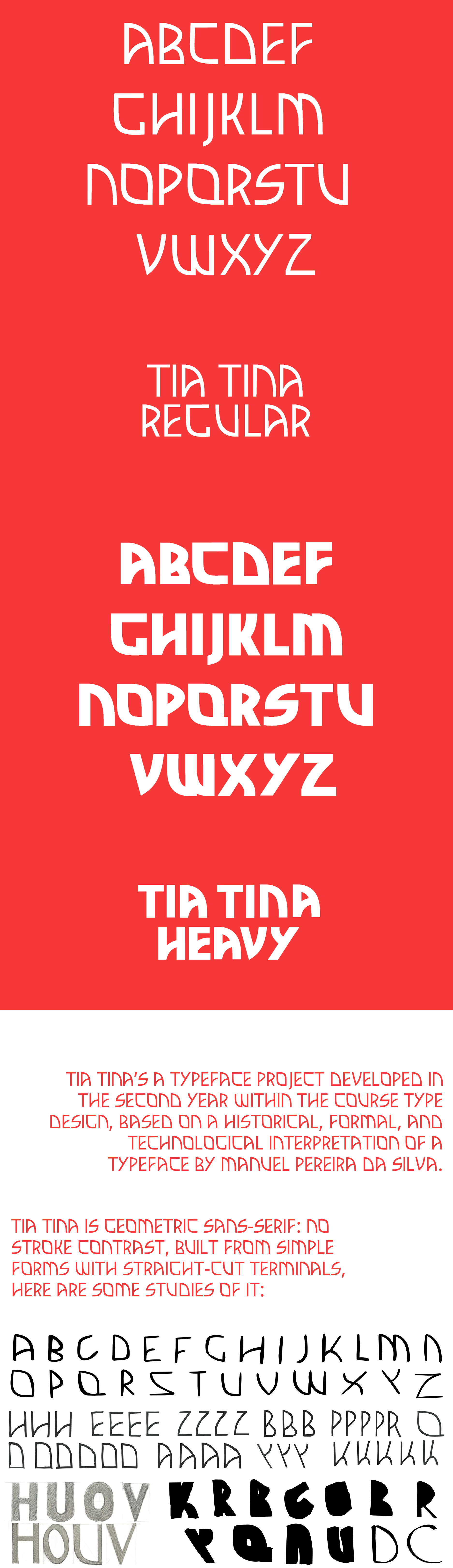 Tia Tina — tipografia